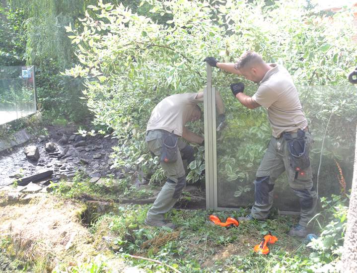 Weghalen van glazen wanden