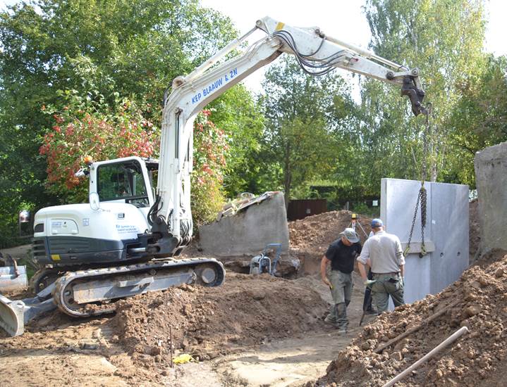 Begin opbouw nieuwe binnenverblijven otter en korenwolf