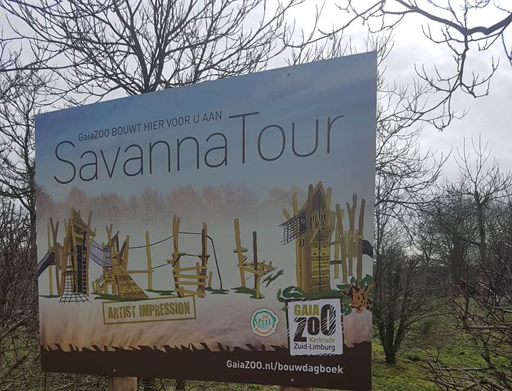 Bouwbord SavannaTour → artist impression